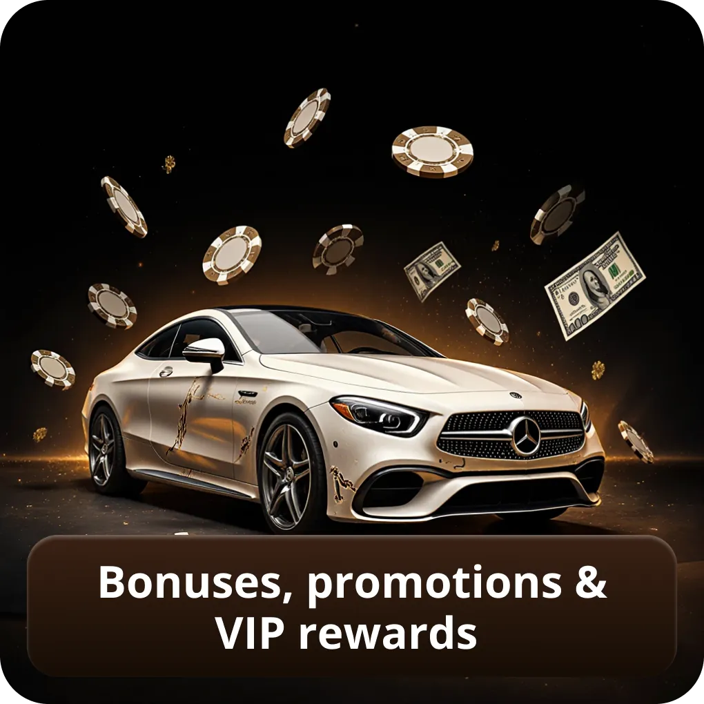 Bonuses, promotions & VIP rewards