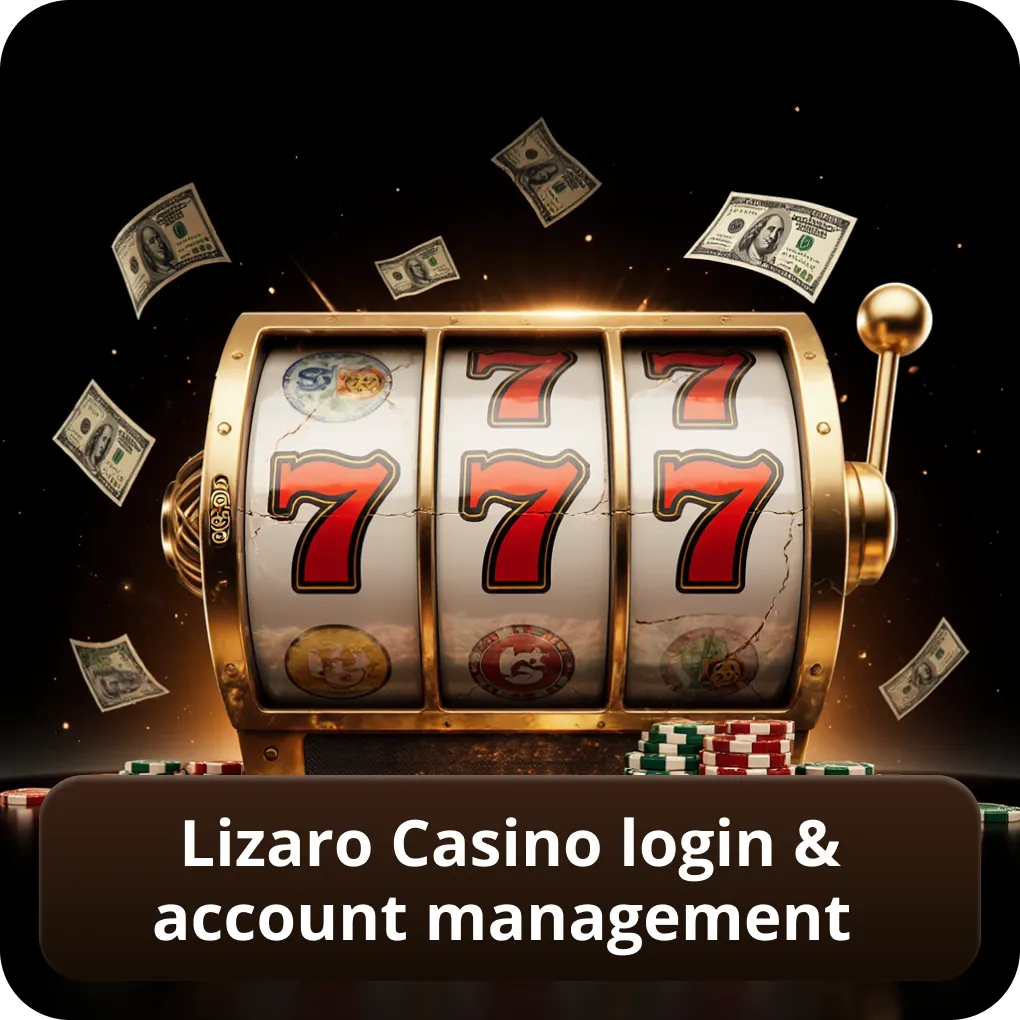 Lizaro Casino login & account management
