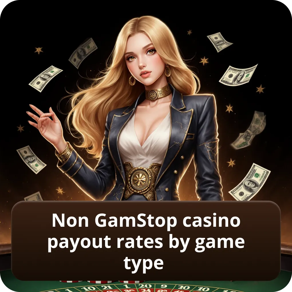 Non GamStop casino payout rates by game type